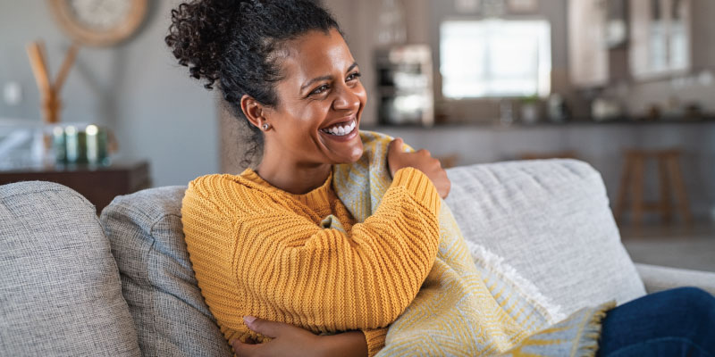 woman sitting 