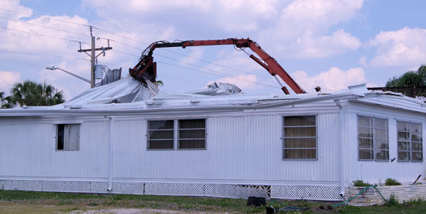 mobile home demolition