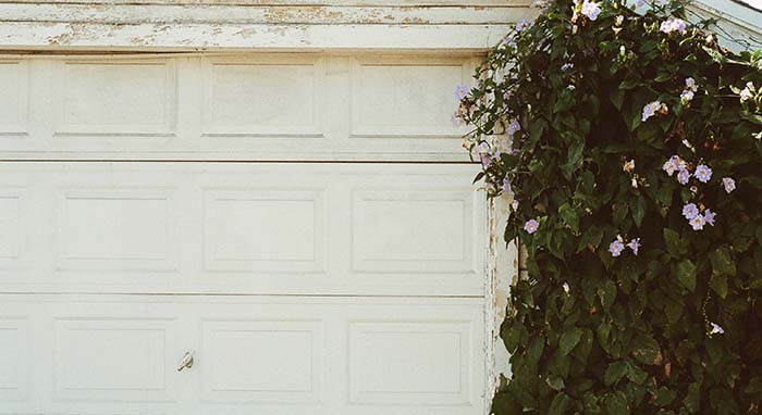 old garage door