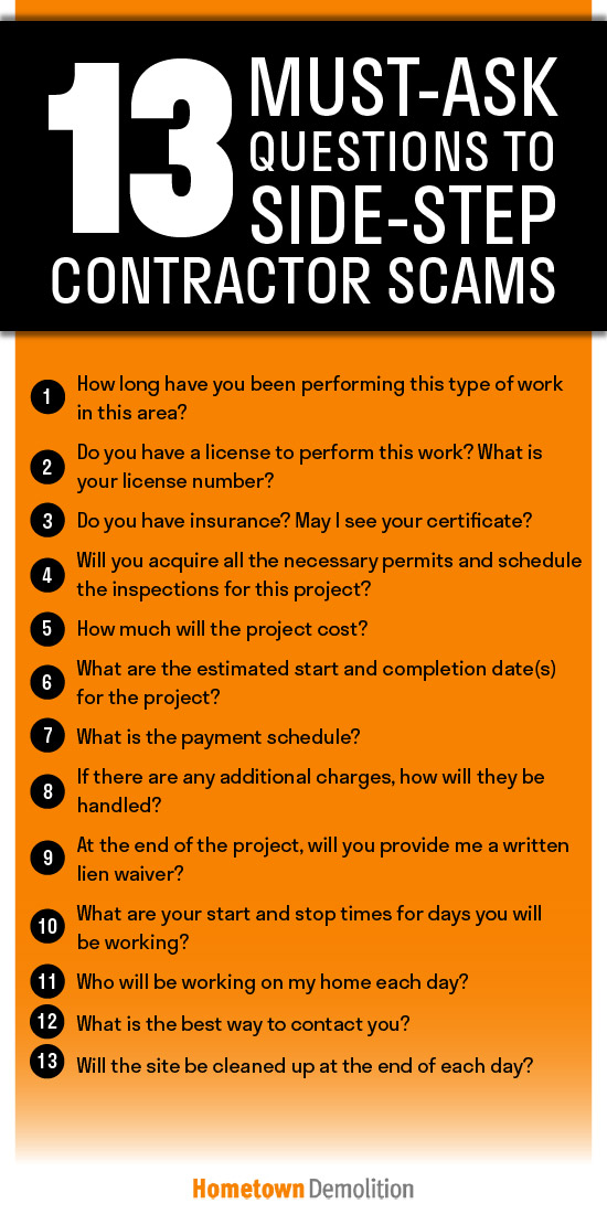 must-ask questions to avoid contractor scams