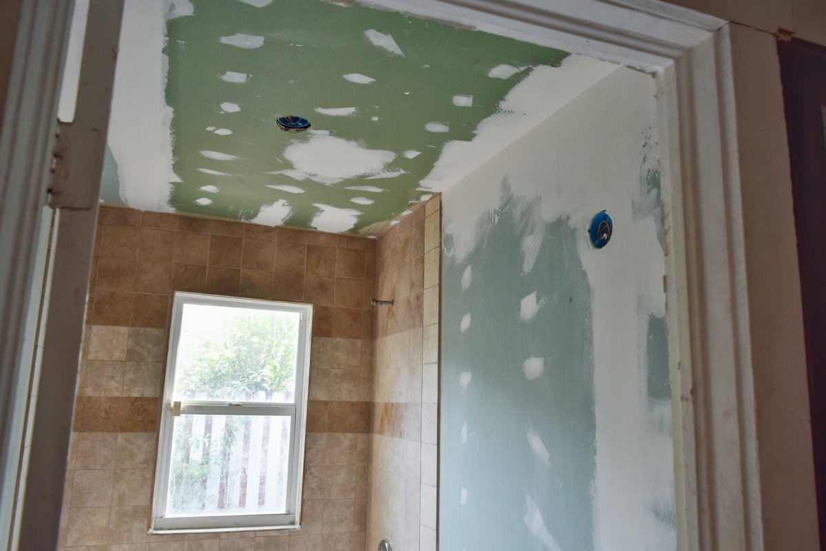 Bathroom mid renovation