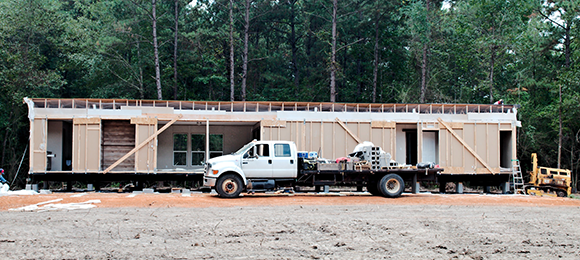 double wide mobile home assembly