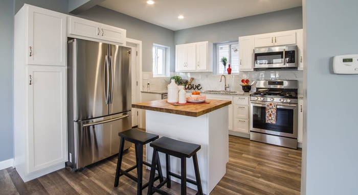 small remodeled kitchen