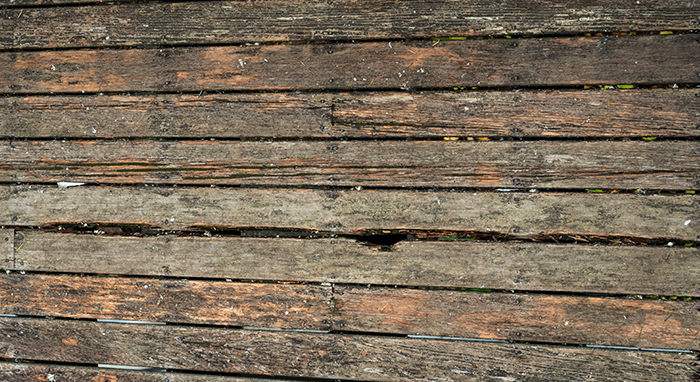 remove rotting deck boards