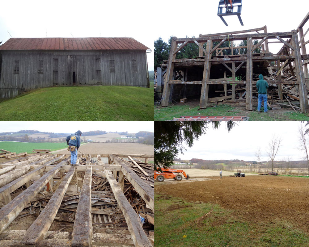 barn dismantling process