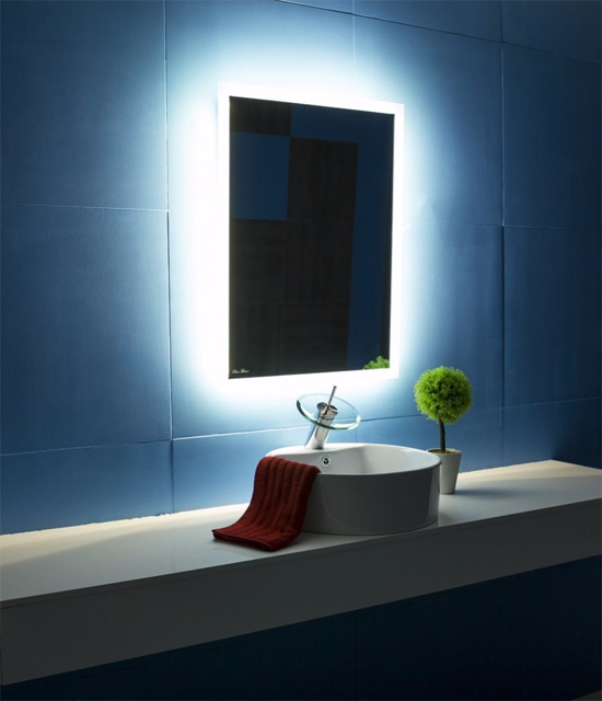 led backlit bathroom mirror