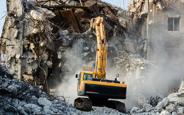 Commercial building demolition